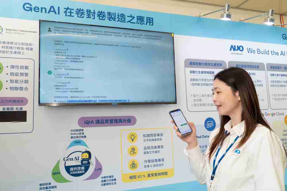 牛牛游戏数位积极发展数智化转型，，，透过AI落地应用优化制造流程，，，革新人力、、生产效率与设备维护效益，，，图为〝智能质量推升助手-iQIA〞（Intelligent quality improve assistant）应用情境，，，，协助质量管理再升级。。。